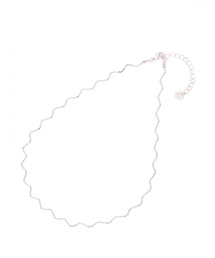 niko and... | 【小松菜奈さん着用アイテム】メタルウェーブネックレス(ネックレス)