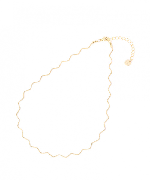 niko and...（ニコアンド）の「【小松菜奈さん着用アイテム】メタルウェーブネックレス（ネックレス・レディース・グレー/イエロー・0）」の2枚目の写真