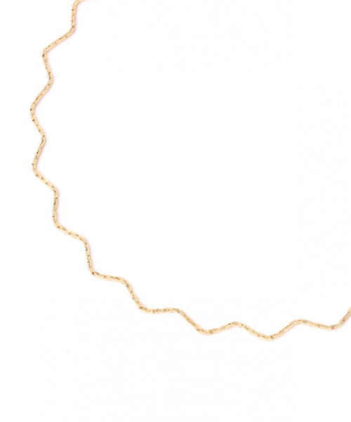 niko and...（ニコアンド）の「【小松菜奈さん着用アイテム】メタルウェーブネックレス（ネックレス・レディース・グレー/イエロー・0）」の4枚目の写真