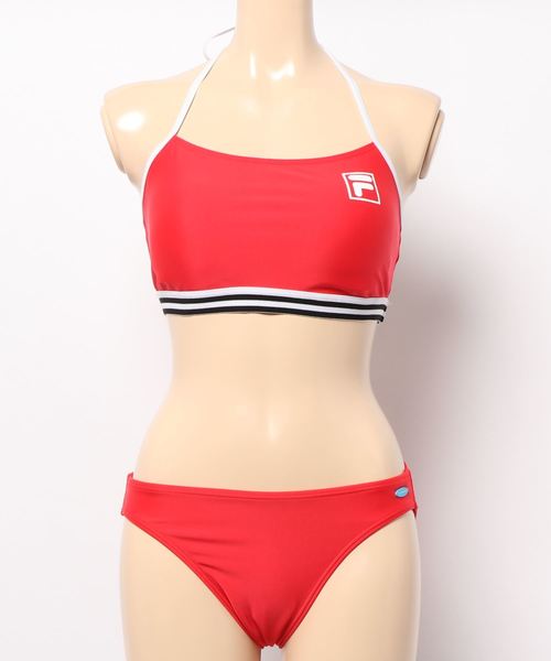 FILA（フィラ）の「【FILA/フィラ】レディース ビキニ水着4点セット / フィットネス ジム（水着・レディース・ブラック/レッド・LARGE/X-LARGE）」の22枚目の写真