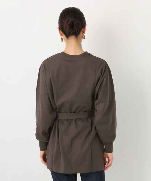 GLOBAL WORK(グローバルワーク)の「プリントチュニックロンT/長袖/854922(Tシャツ/カットソー・レディース・ホワイト/ブラック/ブラウン/ブラウン系その他7・FREE)」の12枚目の写真