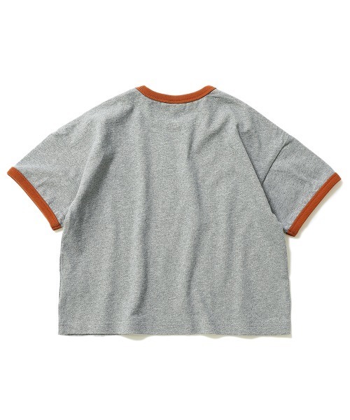 devirock（デビロック）の「BIGシルエットリンガーTシャツ（Tシャツ/カットソー・キッズ・ホワイト/ブラック/ベージュ/モカ/杢グレー・110cm/100cm/120cm/130cm/140cm/150cm/160cm）」の12枚目の写真