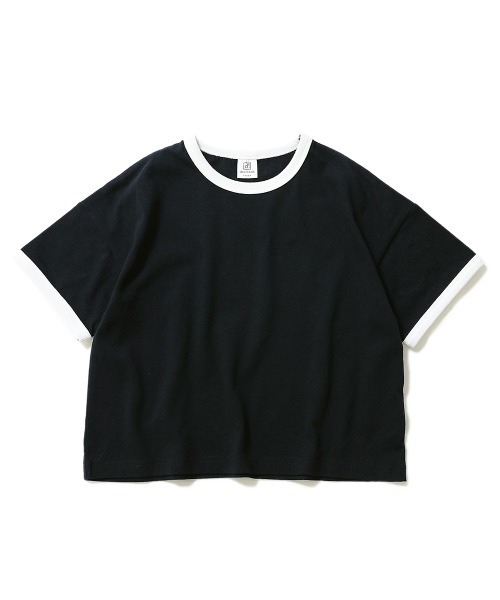 devirock（デビロック）の「BIGシルエットリンガーTシャツ（Tシャツ/カットソー・キッズ・ホワイト/ブラック/ベージュ/モカ/杢グレー・110cm/100cm/120cm/130cm/140cm/150cm/160cm）」の14枚目の写真