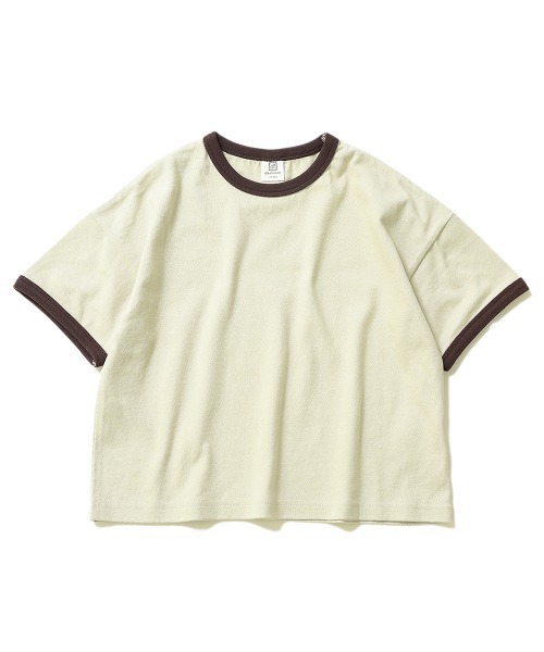 devirock（デビロック）の「BIGシルエットリンガーTシャツ（Tシャツ/カットソー・キッズ・ホワイト/ブラック/ベージュ/モカ/杢グレー・110cm/100cm/120cm/130cm/140cm/150cm/160cm）」の17枚目の写真