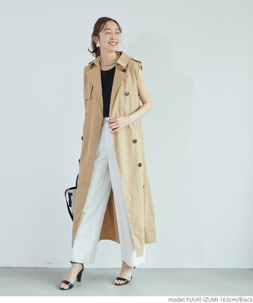 coca（coca）（コカ）の「クルーネックノースリーブトップス（タンクトップ・レディース・ピンク/ライトベージュ/ブラック/ネイビー・ONE SIZE）」の19枚目の写真