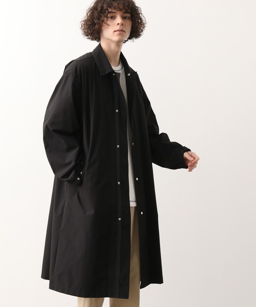 JUNRED(ジュンレッド)の「4WAYストレッチオーバーコート(ステンカラーコート・メンズ・ブラック/ベージュ・FREE/M/L)」の2枚目の写真