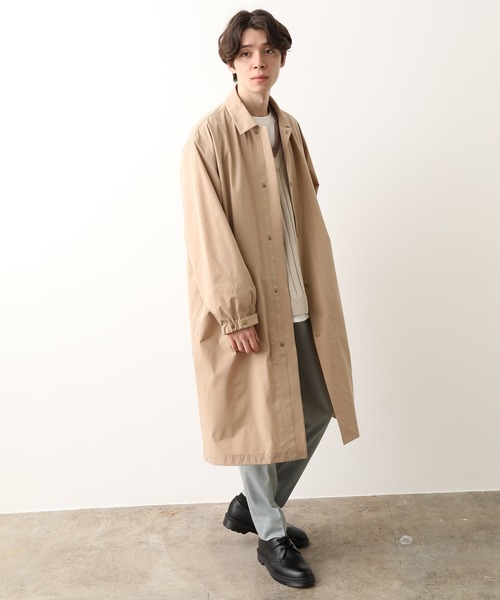 JUNRED(ジュンレッド)の「4WAYストレッチオーバーコート(ステンカラーコート・メンズ・ブラック/ベージュ・FREE/M/L)」の22枚目の写真