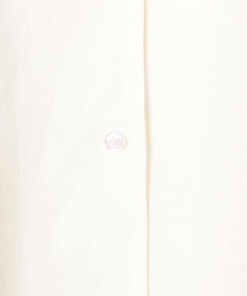 coen（コーエン）の「リネンレーヨンウエストタックVネックブラウス（シャツ/ブラウス・レディース・オフホワイト/カーキ・MEDIUM/LARGE）」の7枚目の写真