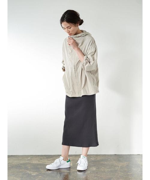 AMERICAN HOLIC（アメリカンホリック）の「リブタイトロングスカート　＊〇（スカート・レディース・ネイビー/グレイッシュベージュ/ブラック・M/L）」の11枚目の写真