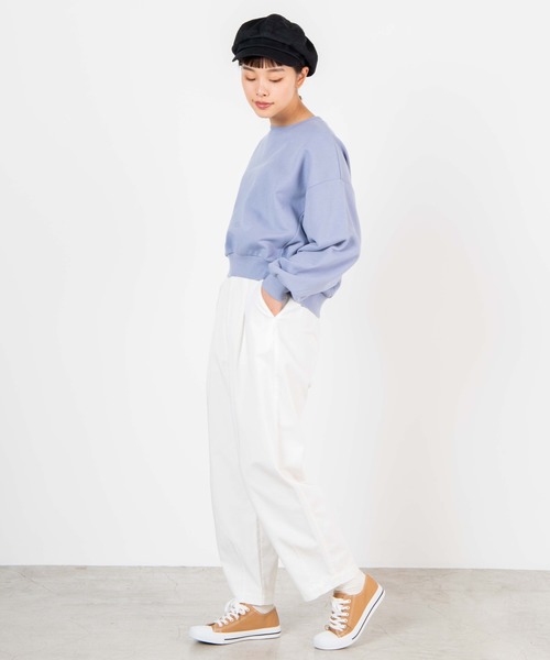 WEGO（ウィゴー）の「WEGO/チノワイドテーパードパンツ（チノパンツ・レディース・ホワイト/ベージュ・FREE）」の8枚目の写真