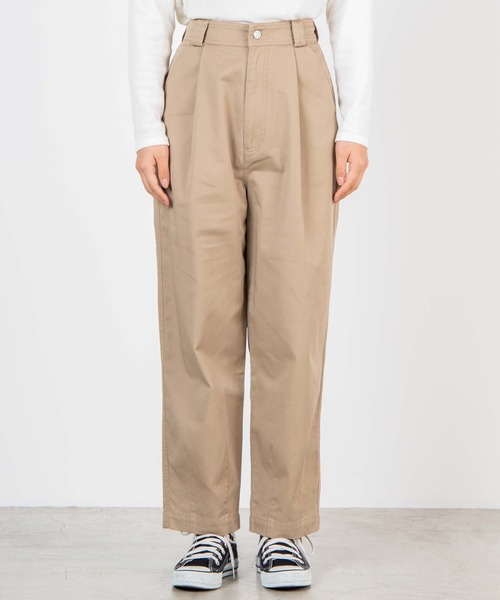 WEGO（ウィゴー）の「WEGO/チノワイドテーパードパンツ（チノパンツ・レディース・ホワイト/ベージュ・FREE）」の17枚目の写真