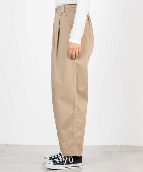 WEGO（ウィゴー）の「WEGO/チノワイドテーパードパンツ（チノパンツ・レディース・ホワイト/ベージュ・FREE）」の18枚目の写真