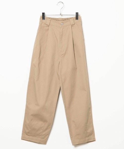 WEGO（ウィゴー）の「WEGO/チノワイドテーパードパンツ（チノパンツ・レディース・ホワイト/ベージュ・FREE）」の9枚目の写真