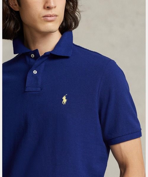 POLO RALPH LAUREN(ポロ ラルフ ローレン)の「アイコニック メッシュ ポロシャツ(ポロシャツ・メンズ・ブルー・SMALL/MEDIUM/LARGE/X-SMALL/XX-LARGE/X-LARGE)」の5枚目の写真