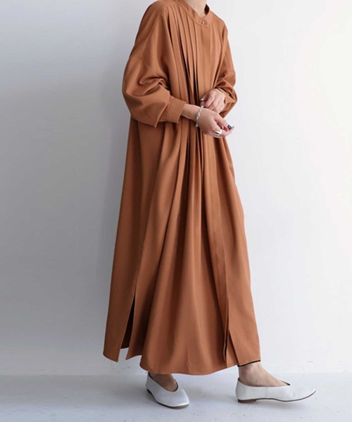 antiqua（アンティカ）の「プリーツシャツワンピ（シャツワンピース・レディース・ブラウン系その他/ブルー系その他/モカ/オフホワイト/ブラック・FREE）」の22枚目の写真