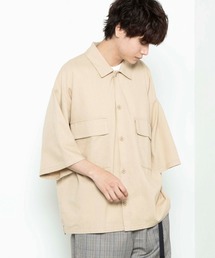 WEGO | WEGO/【セットアップ対応商品】リネンMIX5分袖CPOシャツ(シャツ/ブラウス)