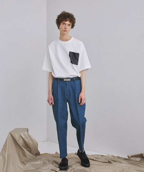 UNITED TOKYO(ユナイテッドトウキョウ)の「【EC限定】フェイクレザービックポケットT/ビッグシルエット(Tシャツ/カットソー・メンズ・ホワイト/ブラック・1/2/3)」の13枚目の写真