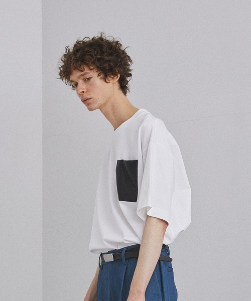 UNITED TOKYO(ユナイテッドトウキョウ)の「【EC限定】フェイクレザービックポケットT/ビッグシルエット(Tシャツ/カットソー・メンズ・ホワイト/ブラック・1/2/3)」の14枚目の写真