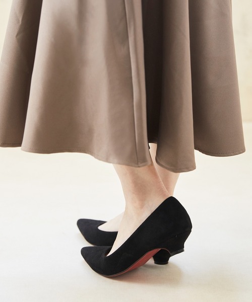 menue(メヌエ)の「【ふわっと軽い エアスイート】走れるパンプス 3cmヒールver(パンプス・レディース・グリーン/パイソン/ブラック/グレイッシュベージュ/ベージュ系その他5/ブラック系その他4/レッド/ベージュ系その他/ブラック系その他2/ベージュ系その他4/ブラウン系その他/ベージュ系その他2/ブラック系その他/ベージュ系その他3/レオパード/ベージュ系その他6/アイボリー/ライトグリーン/ブラウン系その他2/ブラック系その他5/ホワイト系その他/イエロー/ブラック系その他3/ブルーグレー/ブラウン系その他3/ゴールド系その他/ゼブラ/ベージュ系その他7/ダークパープル/ブラック系その他7/ネイビー/カラフル/ブラック系その他6/ダークグレー/その他1/ブラウン系その他4/ホワイト系その他2/ブラック×レッド/ベージュ系1/ライトグレー/ブラック系1/シルバー/オリーブ/コーラルピンク/ライトブルー/モスグリーン/ナチュラル/ネイビー系/ゴールド/シルバー系/ピンク系その他/ブラック系/ライトグレー系/ブラウン系その他5/グレー系その他/ブラック系2/ベージュ系/ブラック系3/シルバー系1/ブラック系4/ダークブラウン・21.5cm/22.0cm/22.5cm/23.0cm/23.5cm/24.0cm/24.5cm/25.0cm/25.5cm/26.0cm/26.5cm/21.0cm)」の6枚目の写真