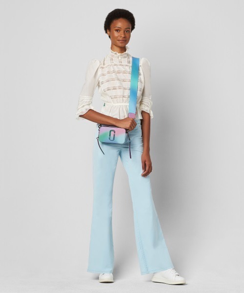 関税送料込 Marc Jacobs エアブラシ ショルダーバッグ MARC JACOBS ブラックショルダーバッグ - メルカリ