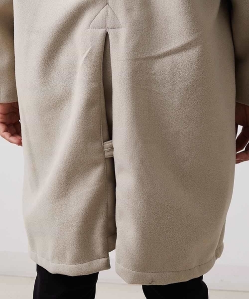 MK MICHEL KLEIN HOMME （エムケーミッシェルクランオム）の「【今季トレンド】ビックシルエットウールコート（ステンカラーコート・メンズ・ブラック/アイボリー・MEDIUM/LARGE）」の8枚目の写真