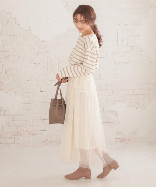 KOBE LETTUCE（コウベレタス）の「スクエアトゥストレッチショートブーツ（ブーツ・レディース・ブラック/ダークブラウン/ベージュ・LL/S/M/L）」の13枚目の写真