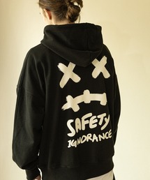 【massnoun/マスノウン】 SMILE OVERSIZED HEAVY HOODY/スマイルデザイン オーバーサイズ プルオーバー フーディー