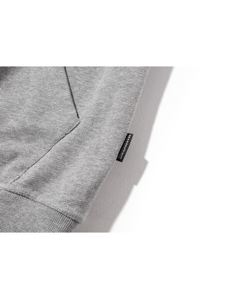MASSNOUN(マスノウン)の「【massnoun/マスノウン】 SMILE OVERSIZED HEAVY HOODY/スマイルデザイン オーバーサイズ プルオーバー フーディー(パーカー・メンズ・ブラック/グレー・L/M)」の6枚目の写真
