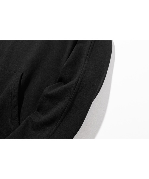 MASSNOUN(マスノウン)の「【massnoun/マスノウン】 SMILE OVERSIZED HEAVY HOODY/スマイルデザイン オーバーサイズ プルオーバー フーディー(パーカー・メンズ・ブラック/グレー・L/M)」の5枚目の写真