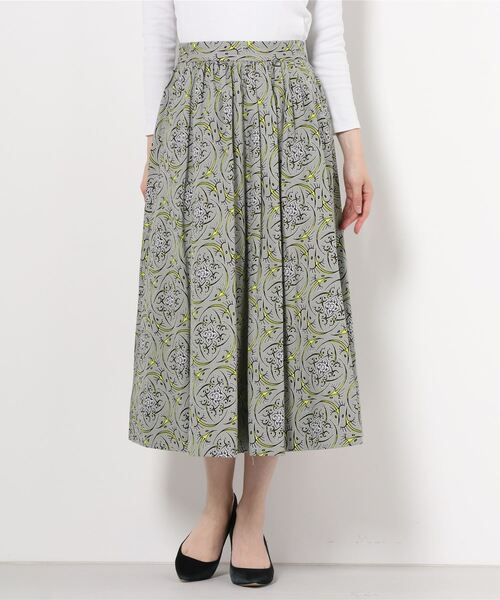 LE GLAZIK（ルグラジック）の「LE GLAZIK / ル グラジック プリントスカート　PRINT SKIRT JL-5076（スカート・レディース・カーキブラウン/グレー・36）」の8枚目の写真