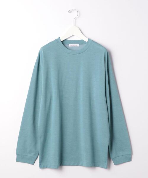 green label relaxing（グリーンレーベルリラクシング）の「＜ 機能 / 吸水速乾・手洗い可 ＞CM ドライ ウールミックス クルーネック 長袖（Tシャツ/カットソー・メンズ・パープル/ターコイズブルー/ブラック/オフホワイト・L/XL/S/M）」の20枚目の写真