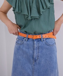 MADEMOISELLE ROPE' | 【ITALY LEATHER】COLOR BELT 24mm(ベルト)