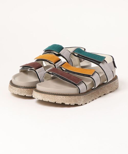 チャイハネ（チャイハネ）の「【チャイハネ】シャトルベルトサンダル（サンダル・レディース・グレー/ブルー・ONE SIZE）」の4枚目の写真