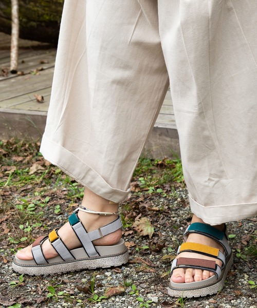 チャイハネ（チャイハネ）の「【チャイハネ】シャトルベルトサンダル（サンダル・レディース・グレー/ブルー・ONE SIZE）」の9枚目の写真