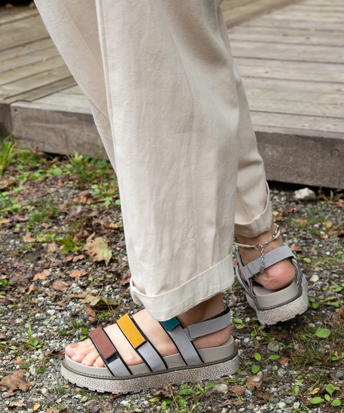 チャイハネ（チャイハネ）の「【チャイハネ】シャトルベルトサンダル（サンダル・レディース・グレー/ブルー・ONE SIZE）」の10枚目の写真