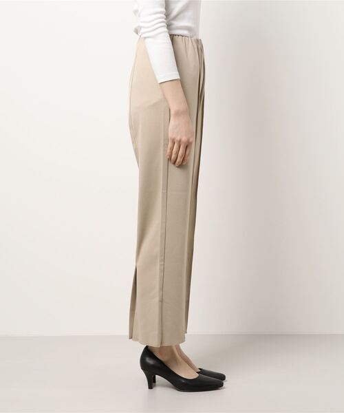 Te chichi TERRASSE（テチチテラス）の「Wツイルジャージギャザーパンツ（その他パンツ・レディース・オフホワイト/ブラック/モカ・ﾌﾘ-）」の4枚目の写真