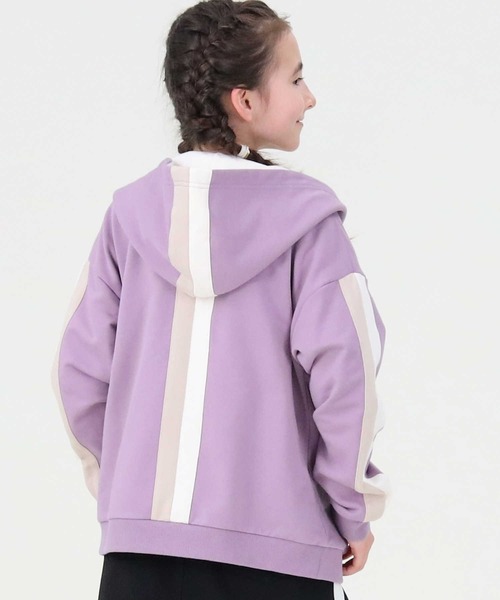 MPS（エムピーエス）の「【MPS】ラインジップパーカー（パーカー・キッズ・ライラック/ベージュ/ブラック/ライム・120/140/130/155/105）」の17枚目の写真