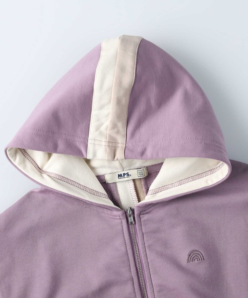 MPS（エムピーエス）の「【MPS】ラインジップパーカー（パーカー・キッズ・ライラック/ベージュ/ブラック/ライム・120/140/130/155/105）」の18枚目の写真