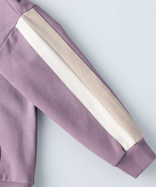 MPS（エムピーエス）の「【MPS】ラインジップパーカー（パーカー・キッズ・ライラック/ベージュ/ブラック/ライム・120/140/130/155/105）」の21枚目の写真