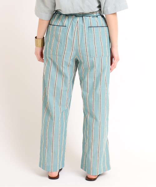 RNA-N（アールエヌエーエヌ）の「R3835 シアーストライプイージーパンツ（その他パンツ・レディース・ブラウン/ミント/ベージュ・MEDIUM）」の14枚目の写真