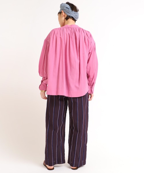 RNA-N（アールエヌエーエヌ）の「R3835 シアーストライプイージーパンツ（その他パンツ・レディース・ブラウン/ミント/ベージュ・MEDIUM）」の11枚目の写真