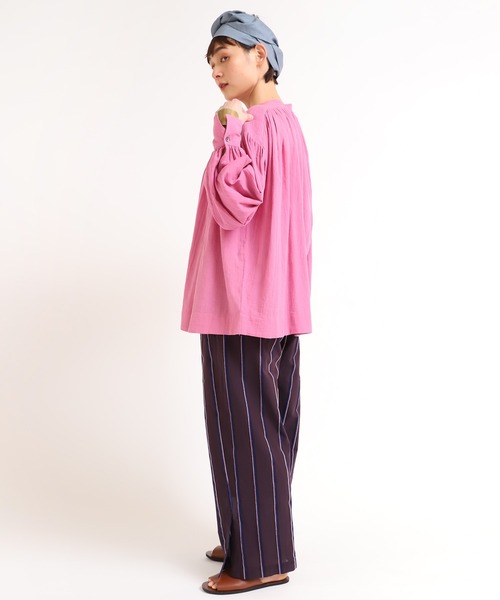 RNA-N（アールエヌエーエヌ）の「R3835 シアーストライプイージーパンツ（その他パンツ・レディース・ブラウン/ミント/ベージュ・MEDIUM）」の13枚目の写真