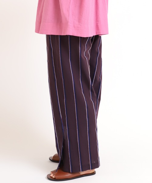 RNA-N（アールエヌエーエヌ）の「R3835 シアーストライプイージーパンツ（その他パンツ・レディース・ブラウン/ミント/ベージュ・MEDIUM）」の9枚目の写真