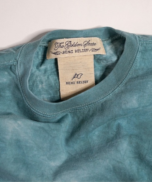 REMI RELIEF（レミレリーフ）の「REMI RELIEF（レミレリーフ）別注16天竺タイダイアウトドアポケットTシャツ（Tシャツ/カットソー・メンズ・ブラック/ベージュ/グリーン・SMALL/MEDIUM/LARGE）」の4枚目の写真