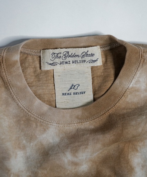REMI RELIEF（レミレリーフ）の「REMI RELIEF（レミレリーフ）別注16天竺タイダイアウトドアポケットTシャツ（Tシャツ/カットソー・メンズ・ブラック/ベージュ/グリーン・SMALL/MEDIUM/LARGE）」の12枚目の写真