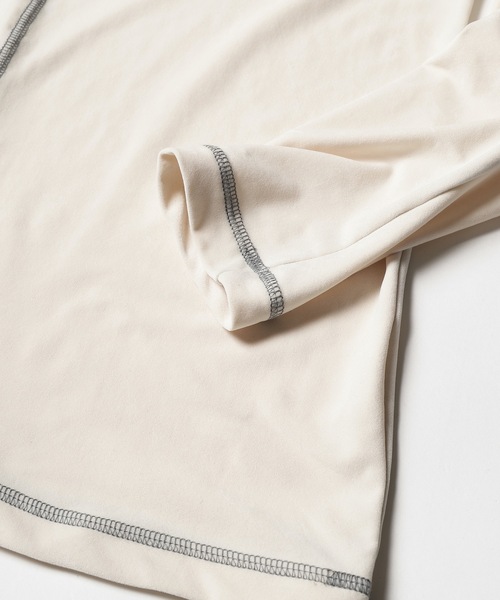 sneeuw（スニュウ）の「2021秋冬 ベロアステッチプルオーバー（Tシャツ/カットソー・レディース・チャコールグレー/アイボリー・ONE SIZE）」の15枚目の写真