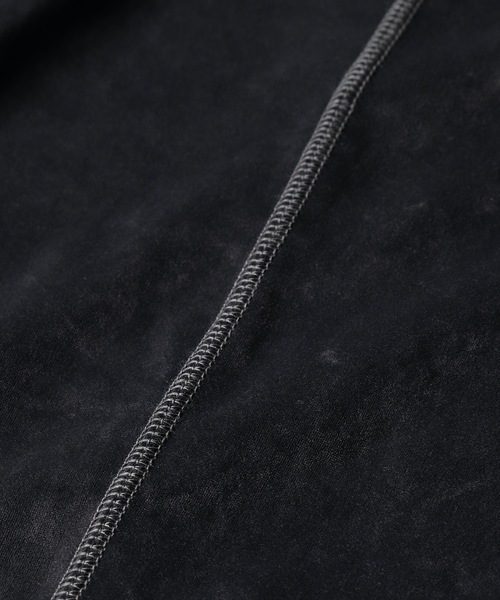 sneeuw（スニュウ）の「2021秋冬 ベロアステッチプルオーバー（Tシャツ/カットソー・レディース・チャコールグレー/アイボリー・ONE SIZE）」の5枚目の写真