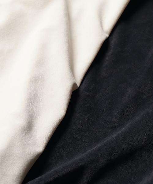 sneeuw（スニュウ）の「2021秋冬 ベロアステッチプルオーバー（Tシャツ/カットソー・レディース・チャコールグレー/アイボリー・ONE SIZE）」の11枚目の写真