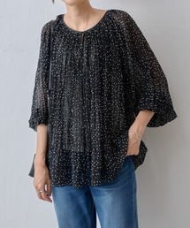 BEARDSLEY | ドットプリーツブラウス(シャツ/ブラウス)