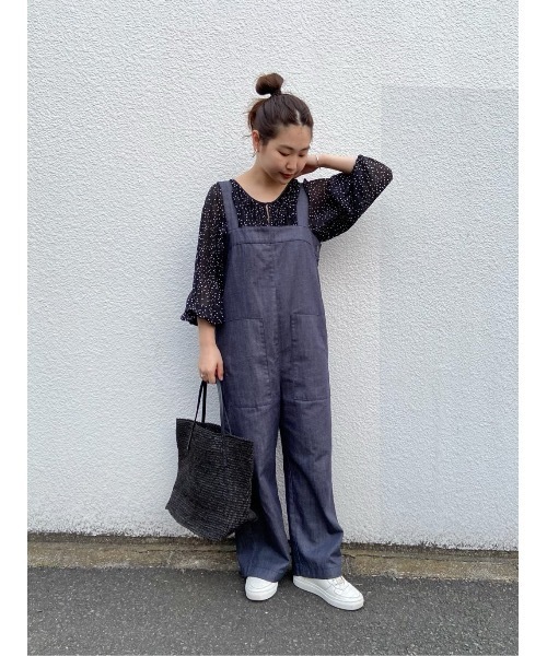 BEARDSLEY(ビアズリー)の「ドットプリーツ シアーブラウス(シャツ/ブラウス・レディース・ブラック/ベージュ・FREE)」の6枚目の写真